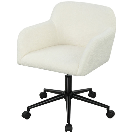Swivel Office Chair, Fleece Fabric, Height Adjustable