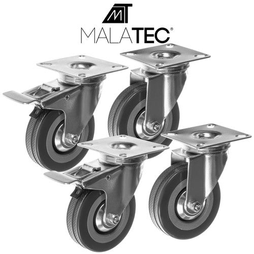 Swivel wheels - set of 4 pcs. Malatec 22537