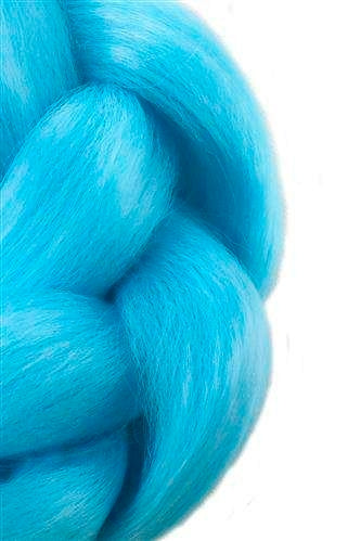 Synthetic hair braids - blue