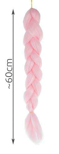 Synthetic hair braids - pink