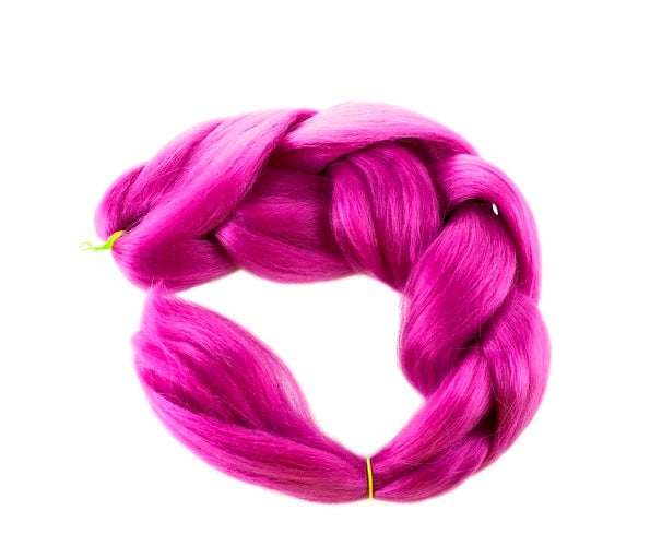 Synthetic hair braids - purple