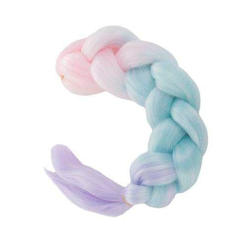 Synthetic hair ombre braids pink/ni/f W10341