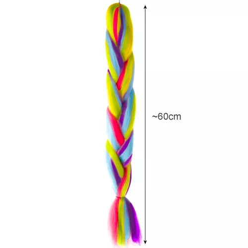Synthetic hair rainbow braids Soulima 23571