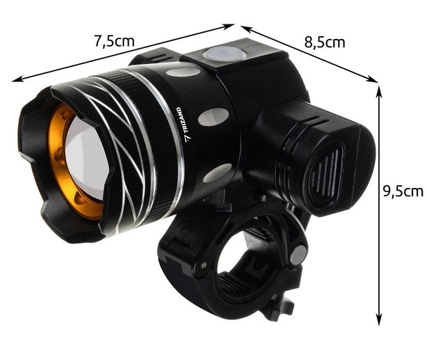 T6 USB bicycle light + rear light