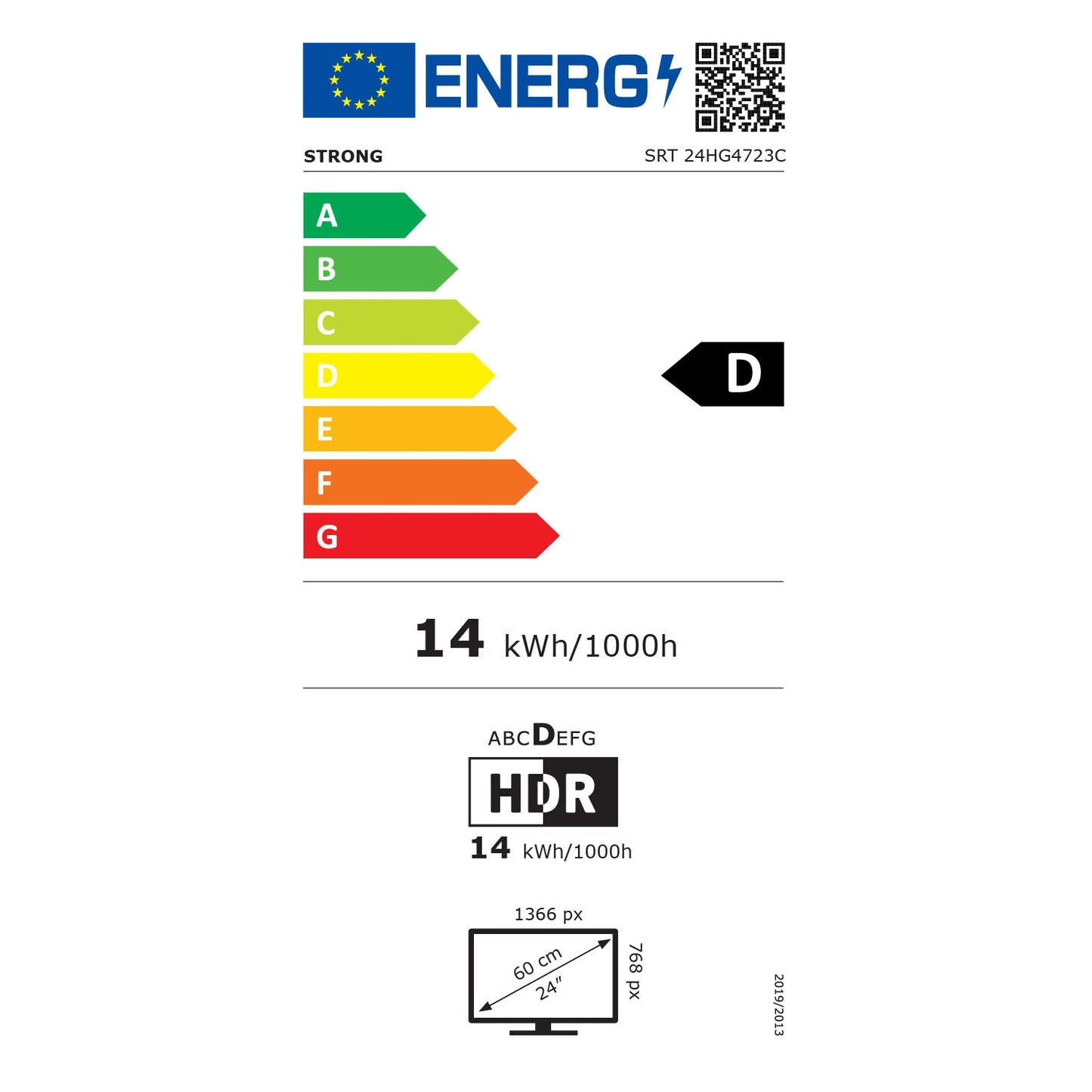 TV 24" 230/12Volt Google TV SRT24HG4723C Black