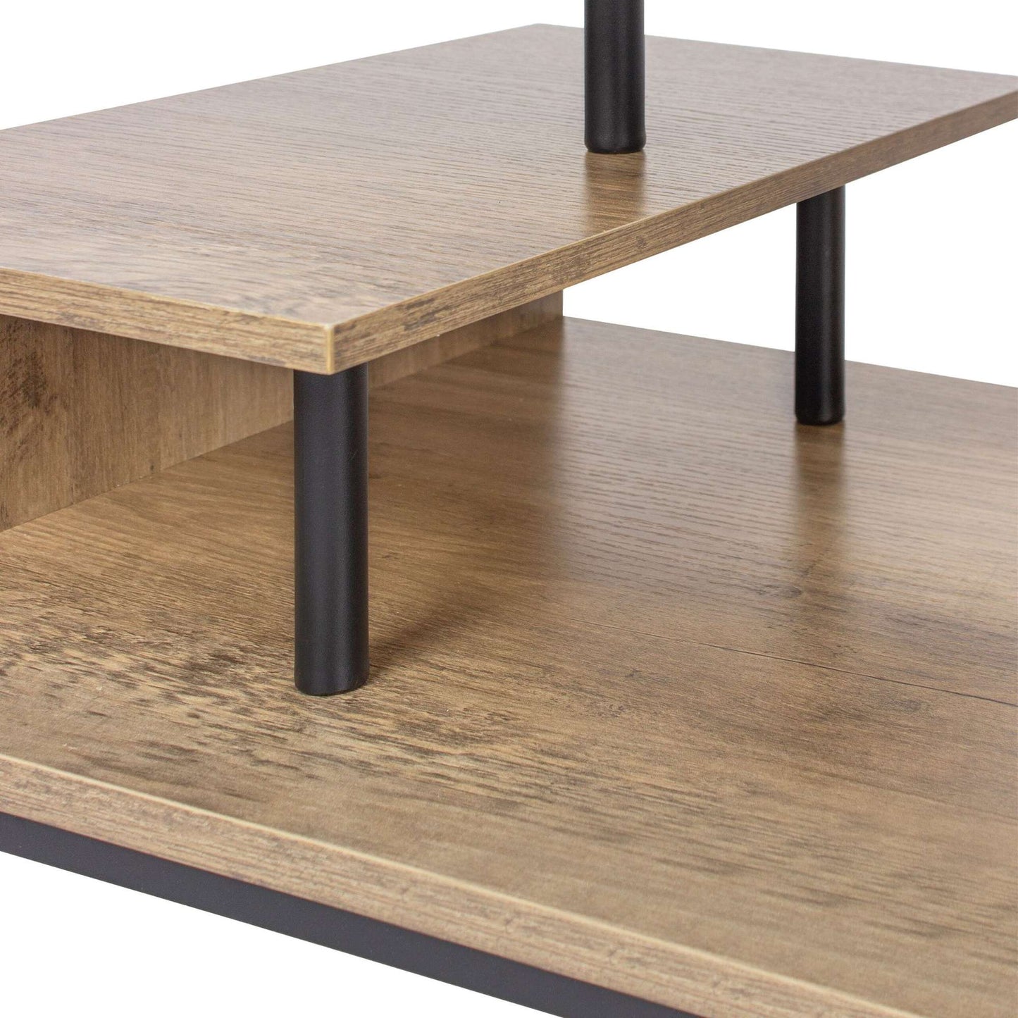 TV Stand with Open Shelves for 55-Inch Screens