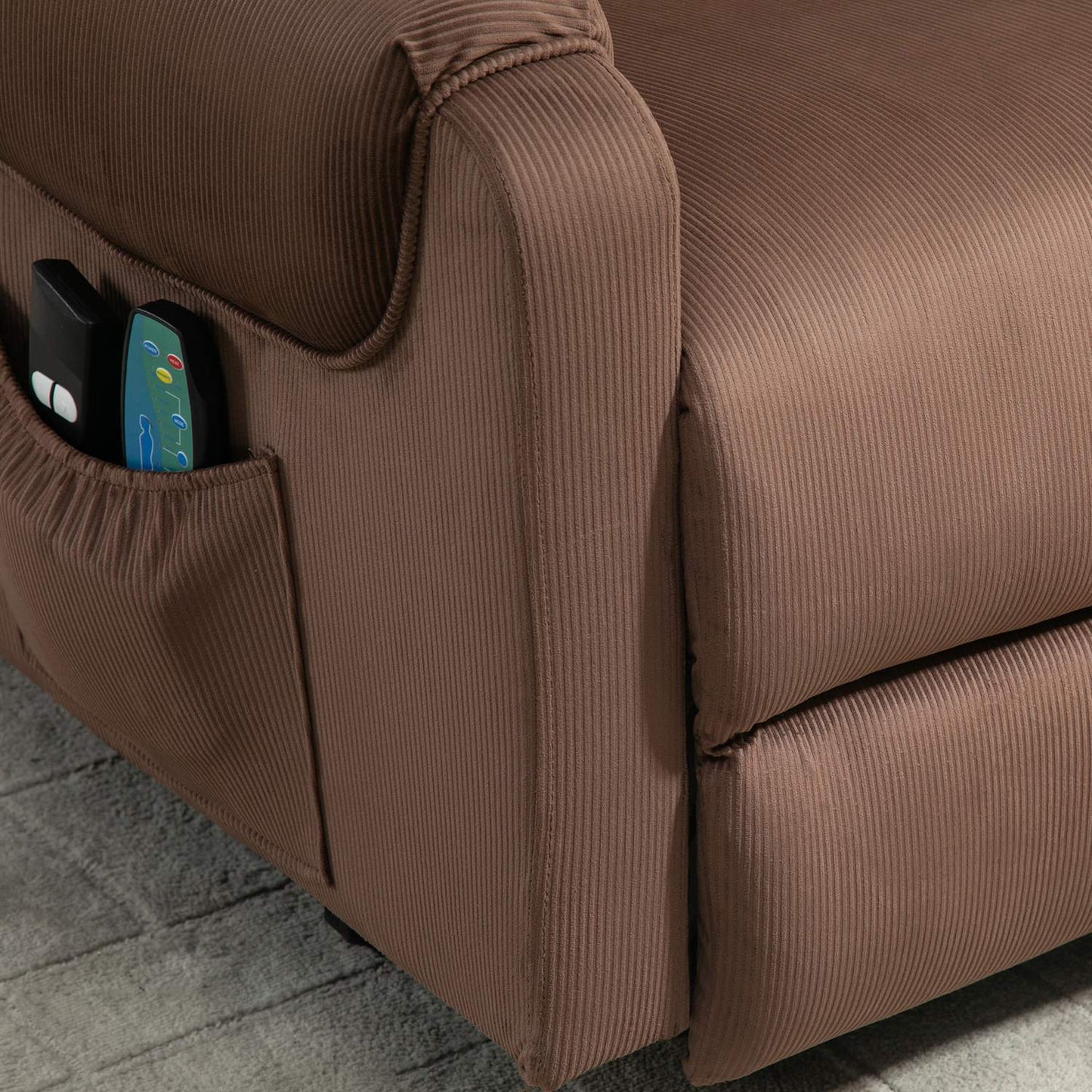 Electric armchair with massage, heating and remote control