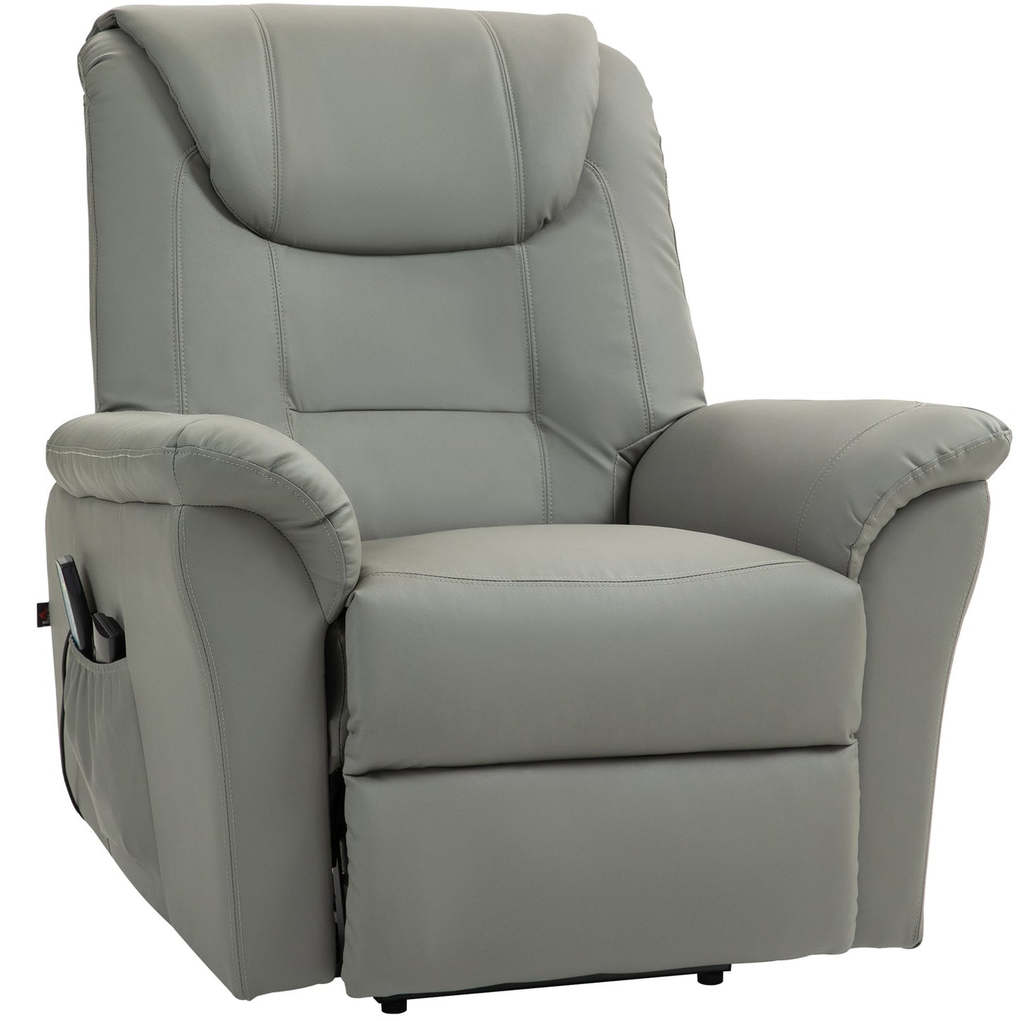 Electric recliner TV chair with heating, massage and stand-up assistance