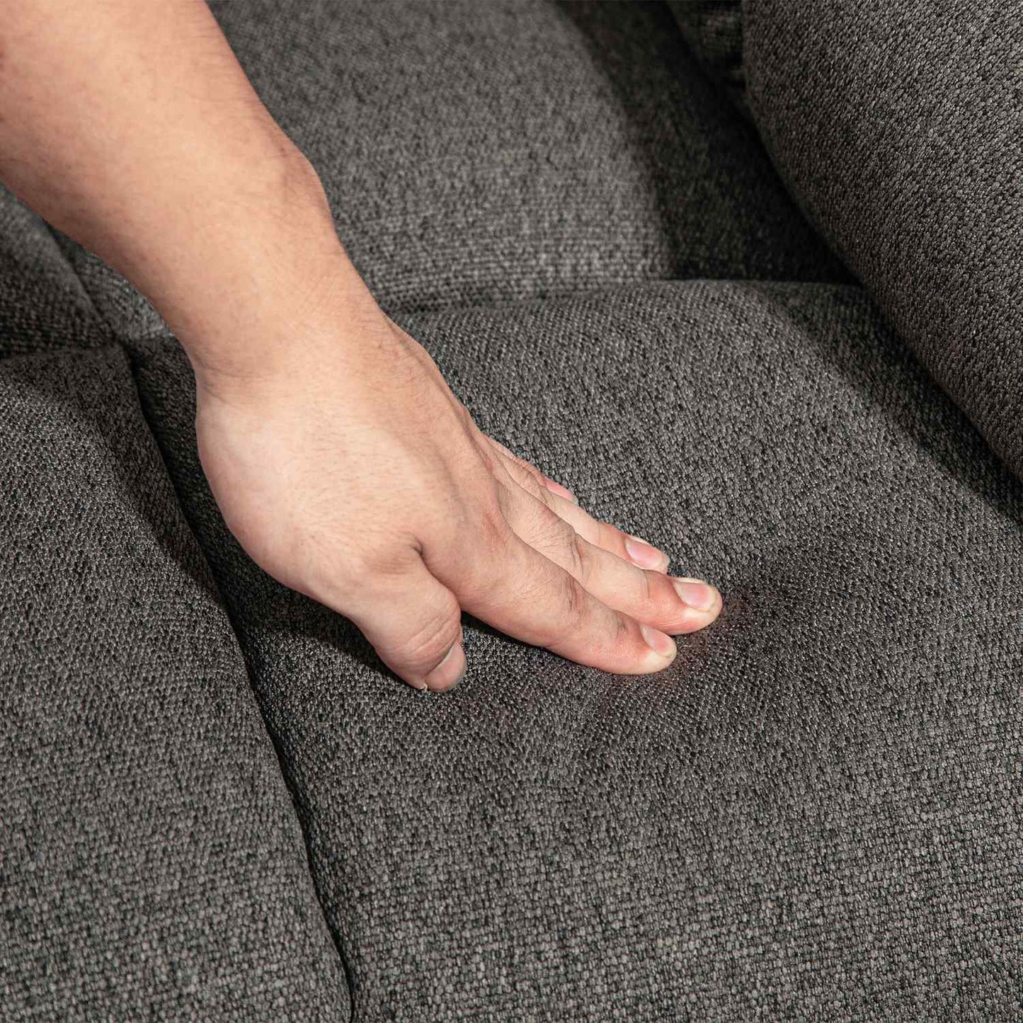 Electric reclining TV armchair with USB port, dark grey