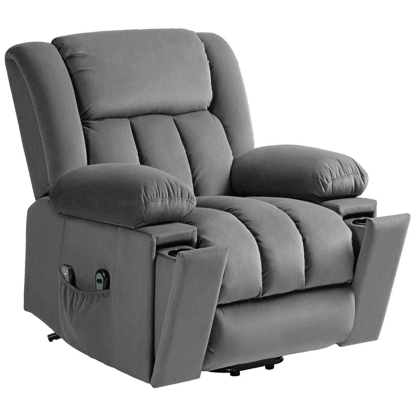 Electric recliner with massage, heating and USB ports