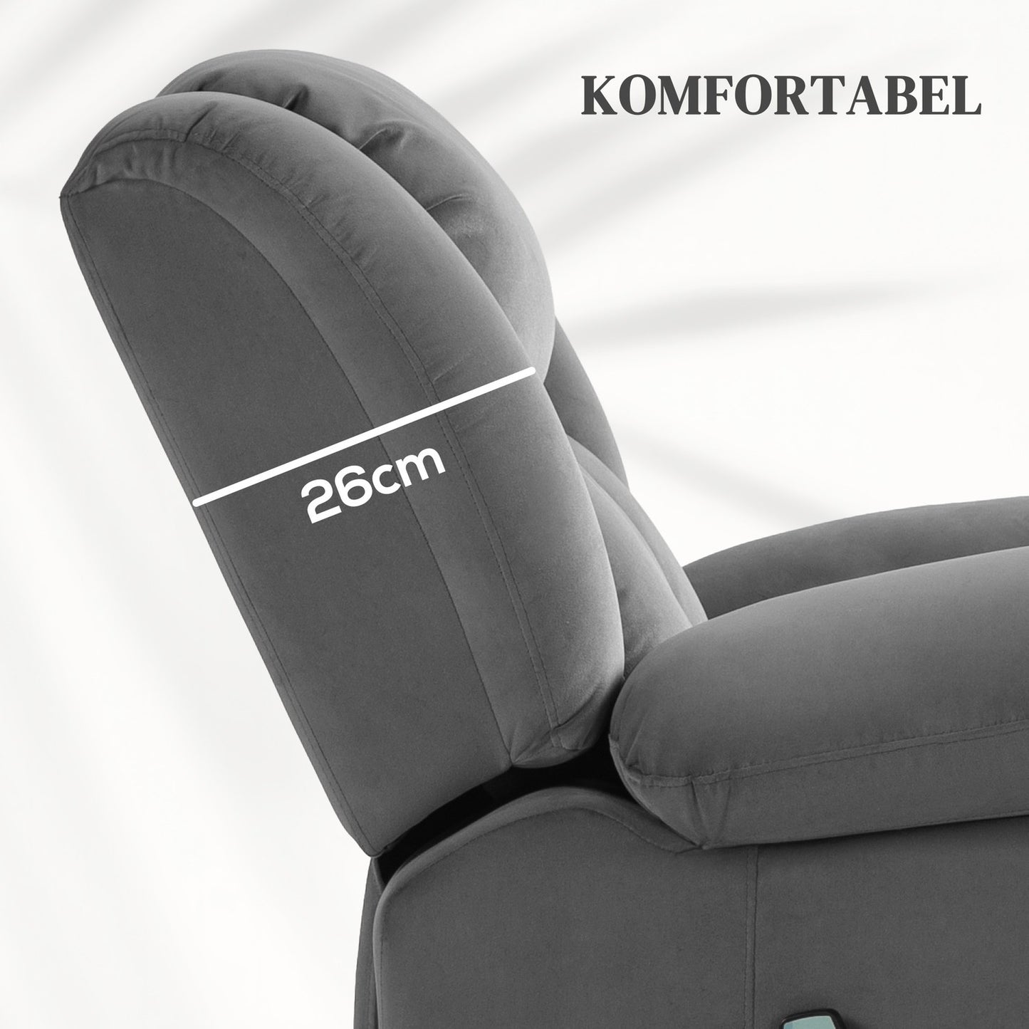 Electric recliner with massage, heating and USB ports