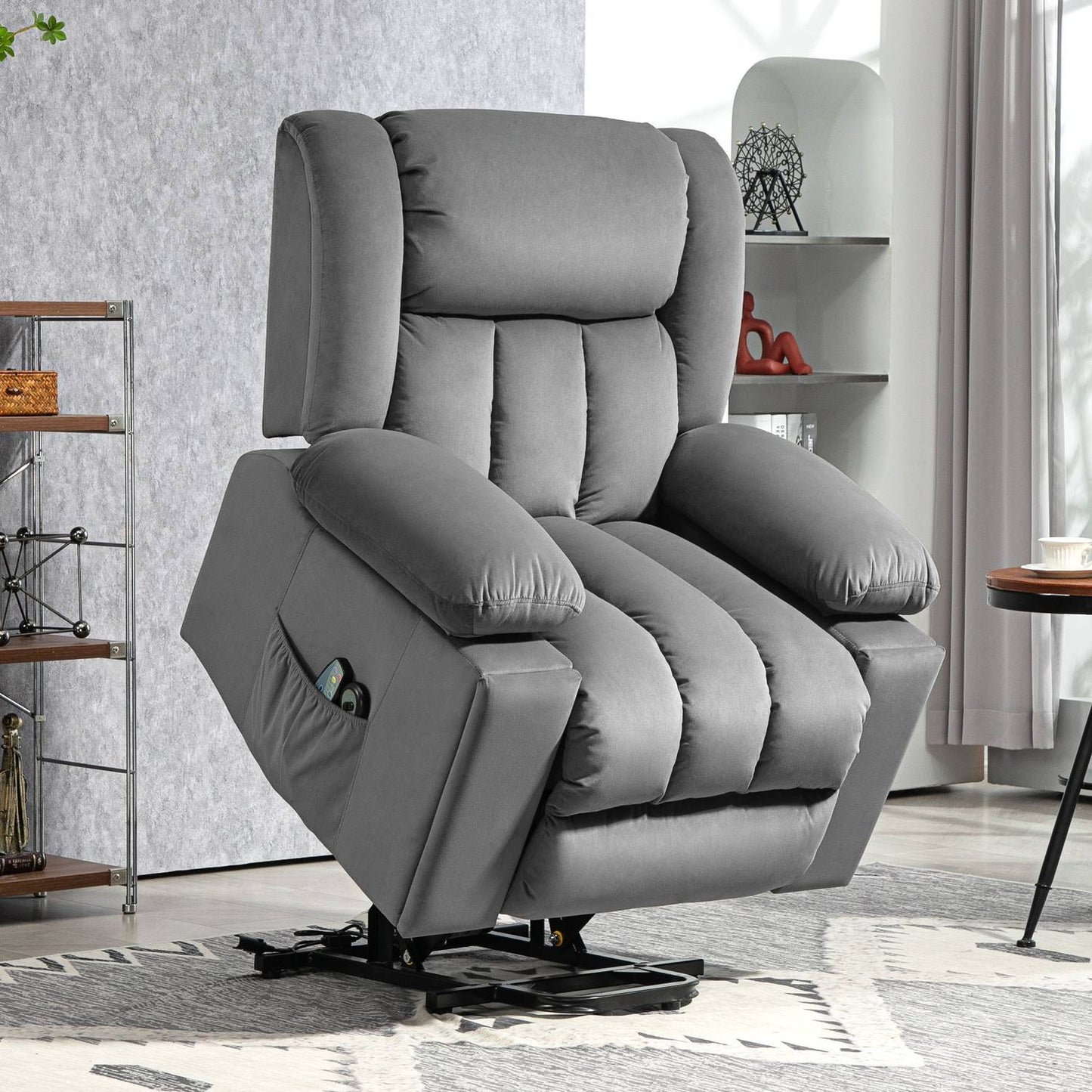 Electric recliner with massage, heating and USB ports