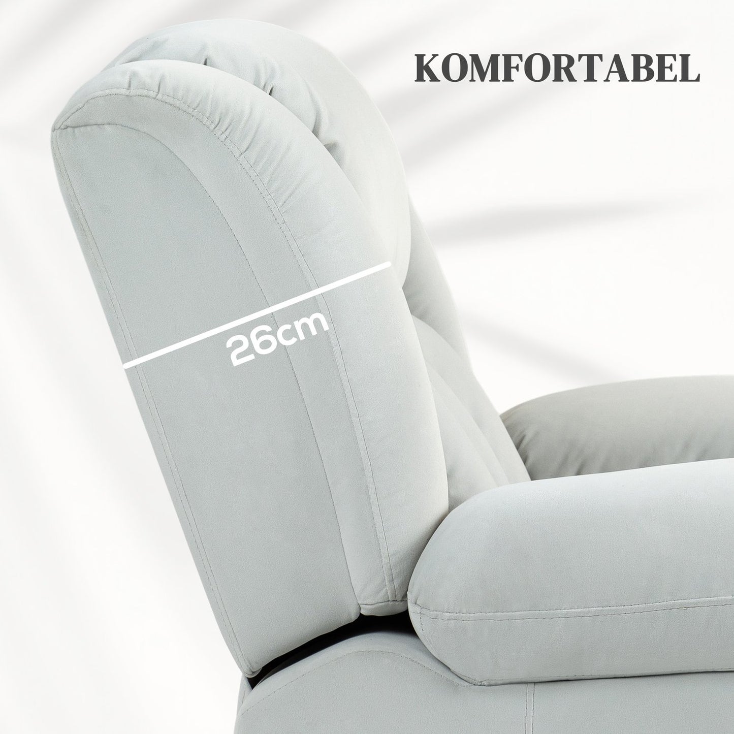 Electric recliner TV chair with massage and heating, USB ports