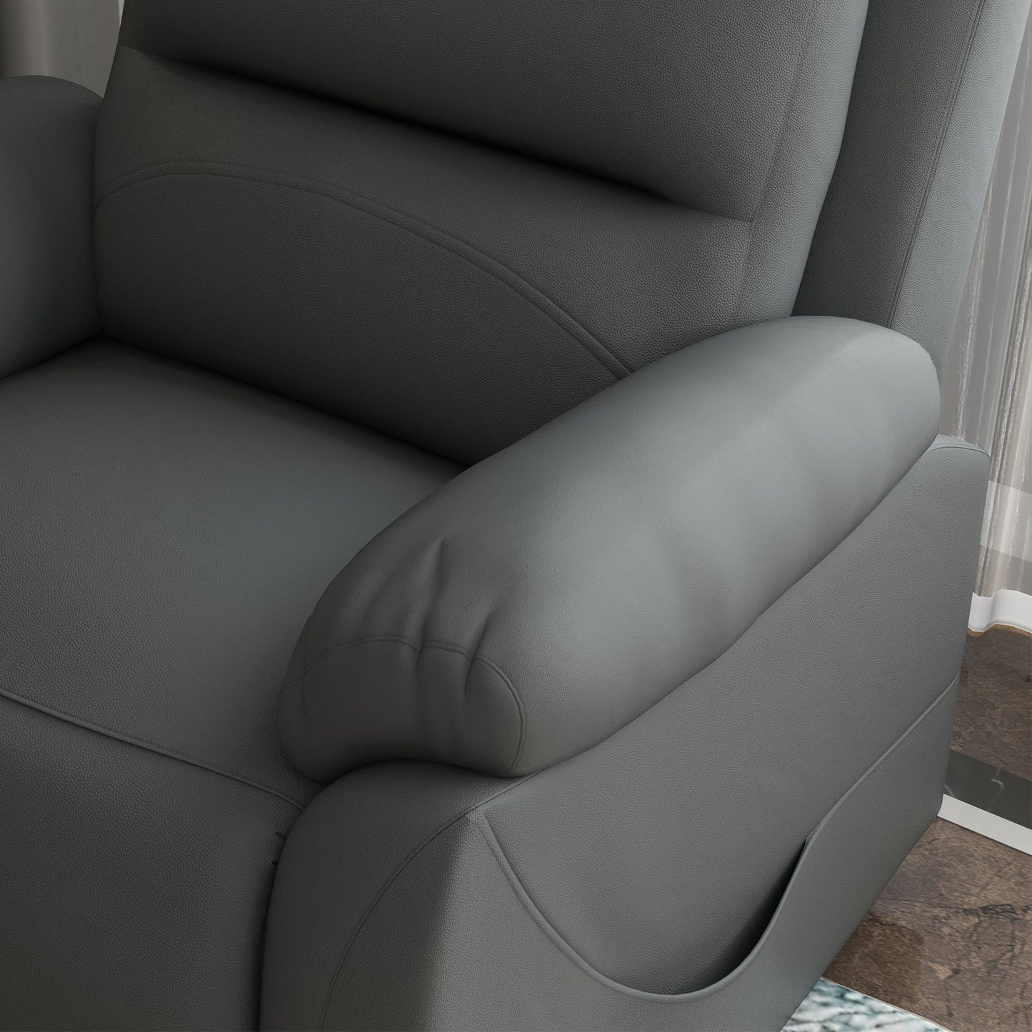 Electric recliner with stand-up assist, 180 kg capacity