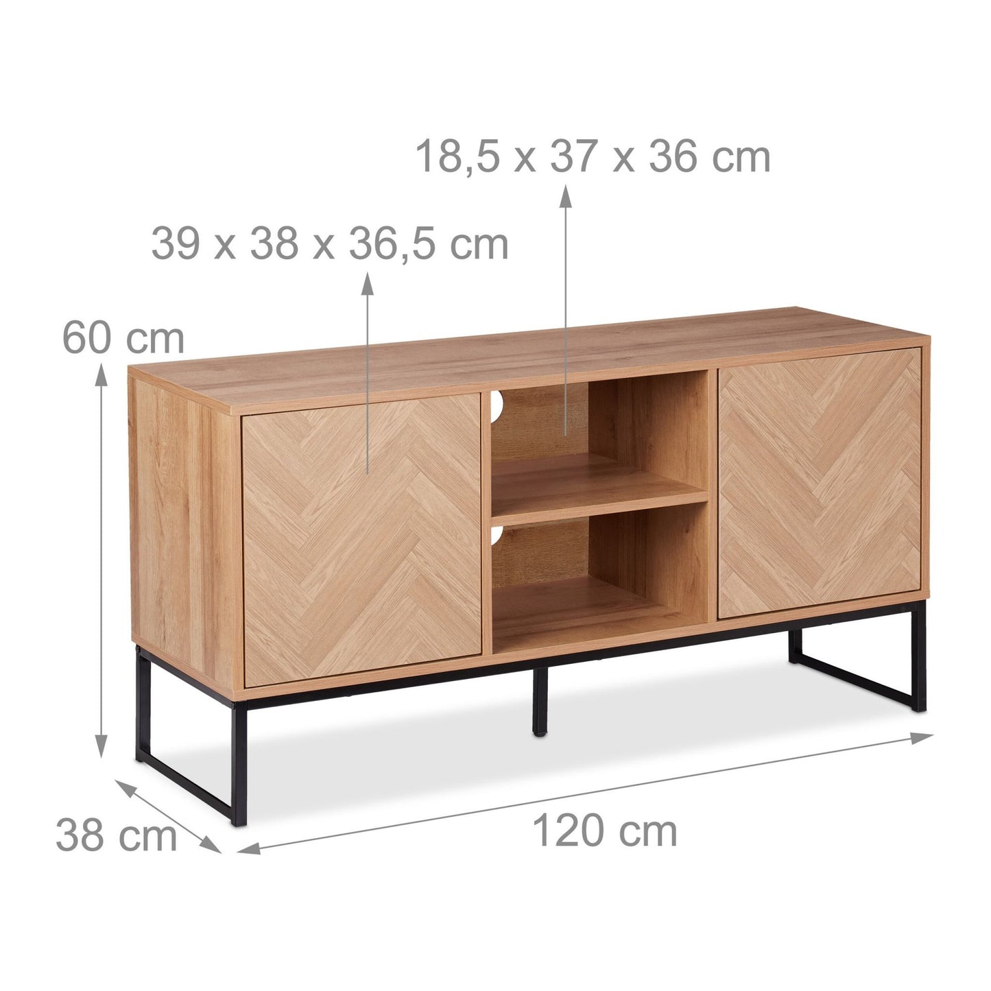 TV lowboard retro design