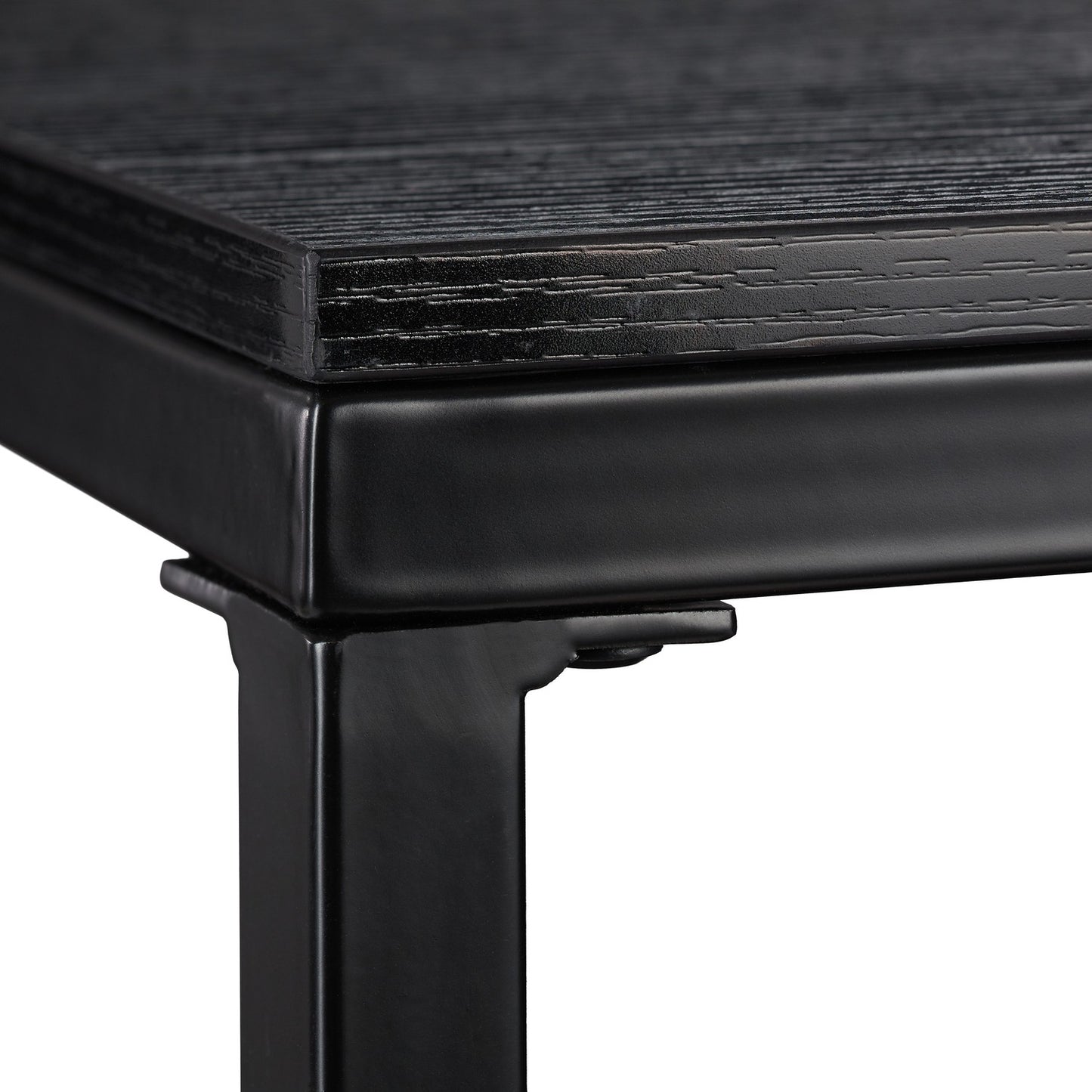 TV low counter MDF in black