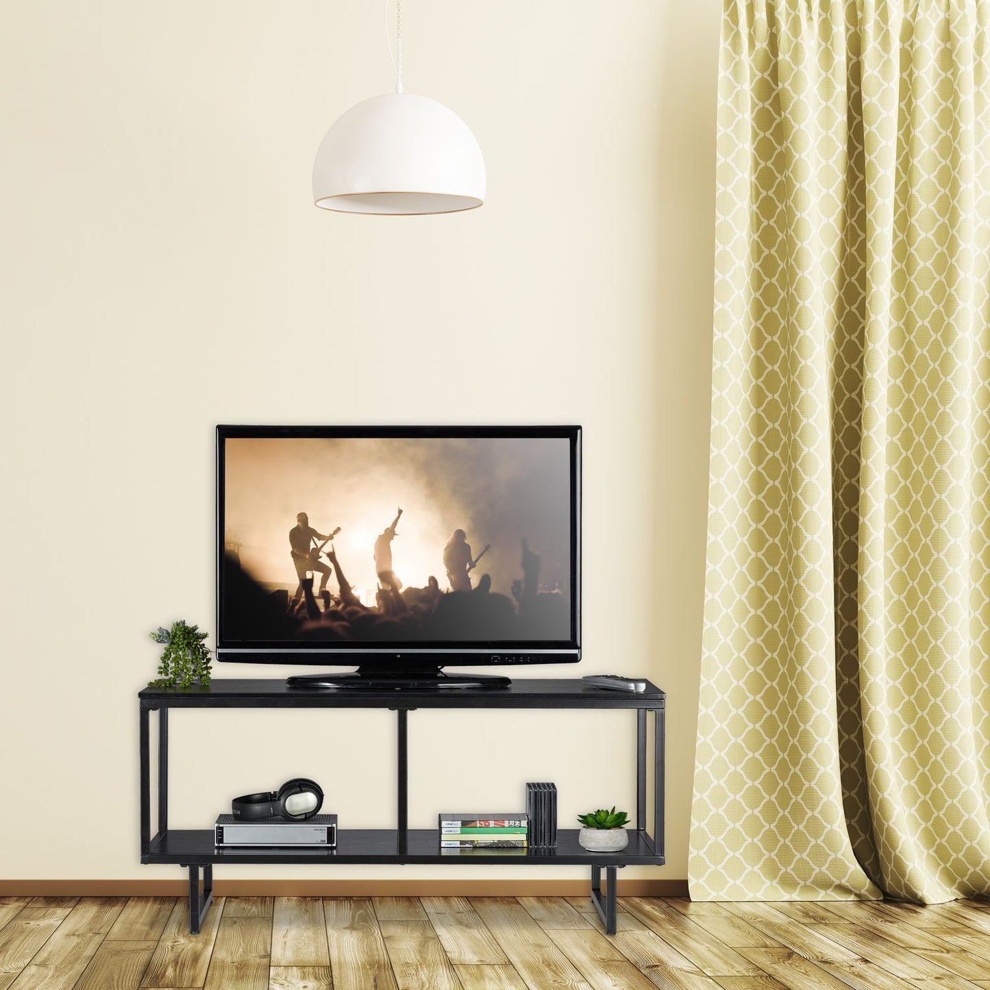 TV low counter MDF in black