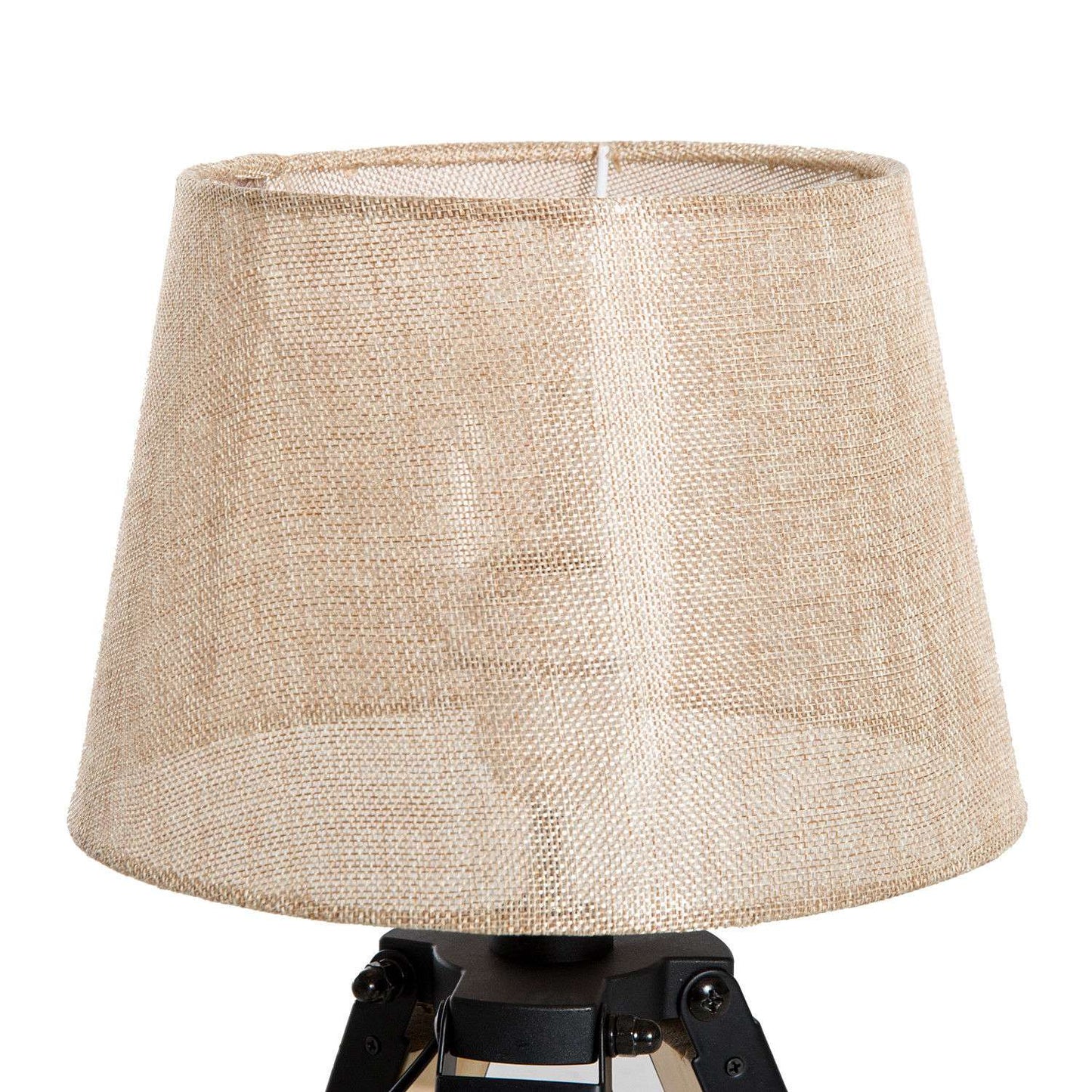 Bedside lamp, beige linen look, 45cm