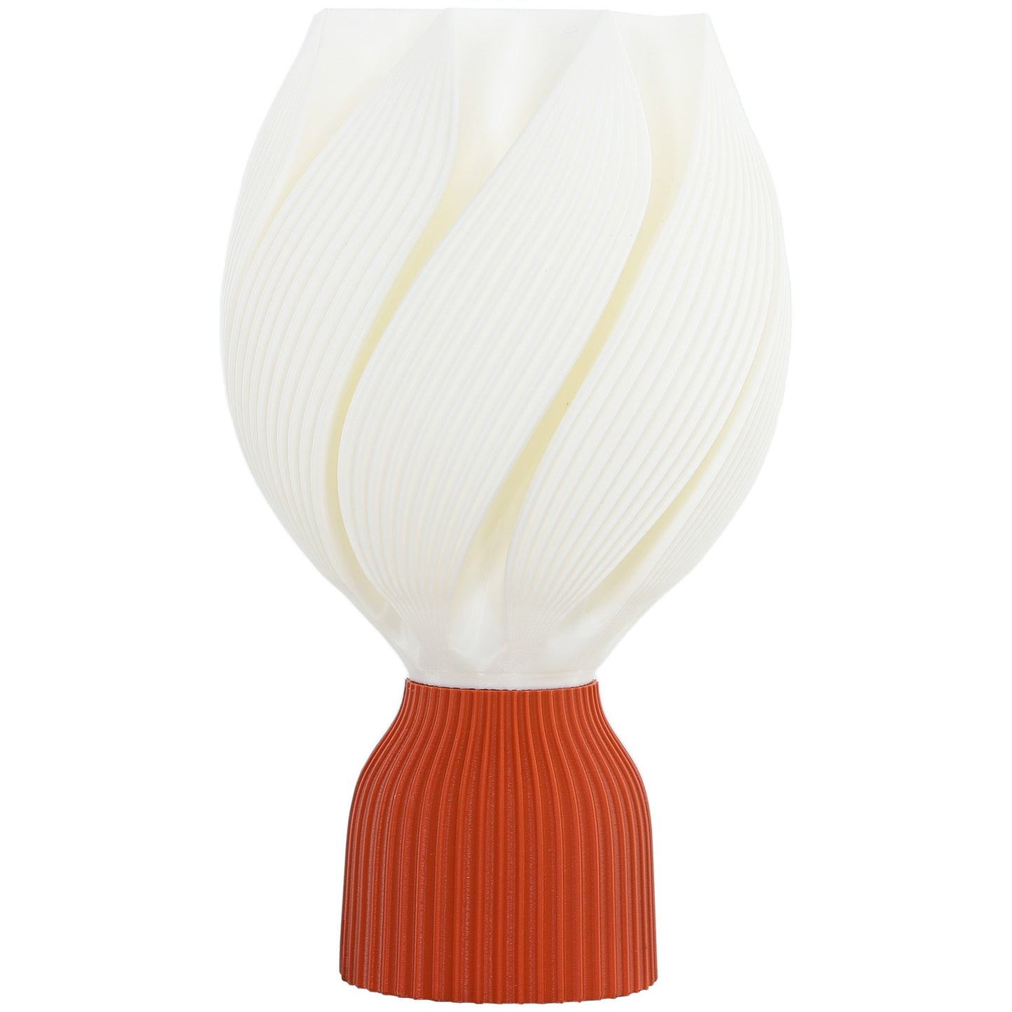 LED Table Lamp with 3D Flower Lampshade, White