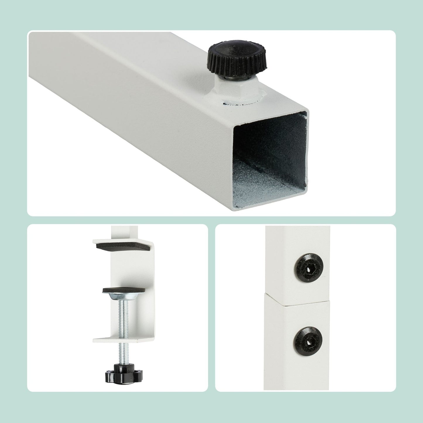 Table Rod Stand with Adjustable Rails for Decorations