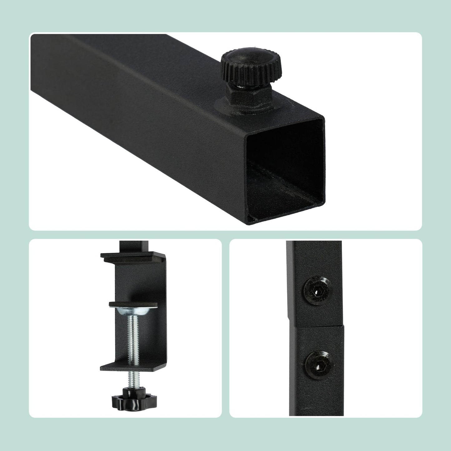 Table Rod Stand with Clamps for Decorations