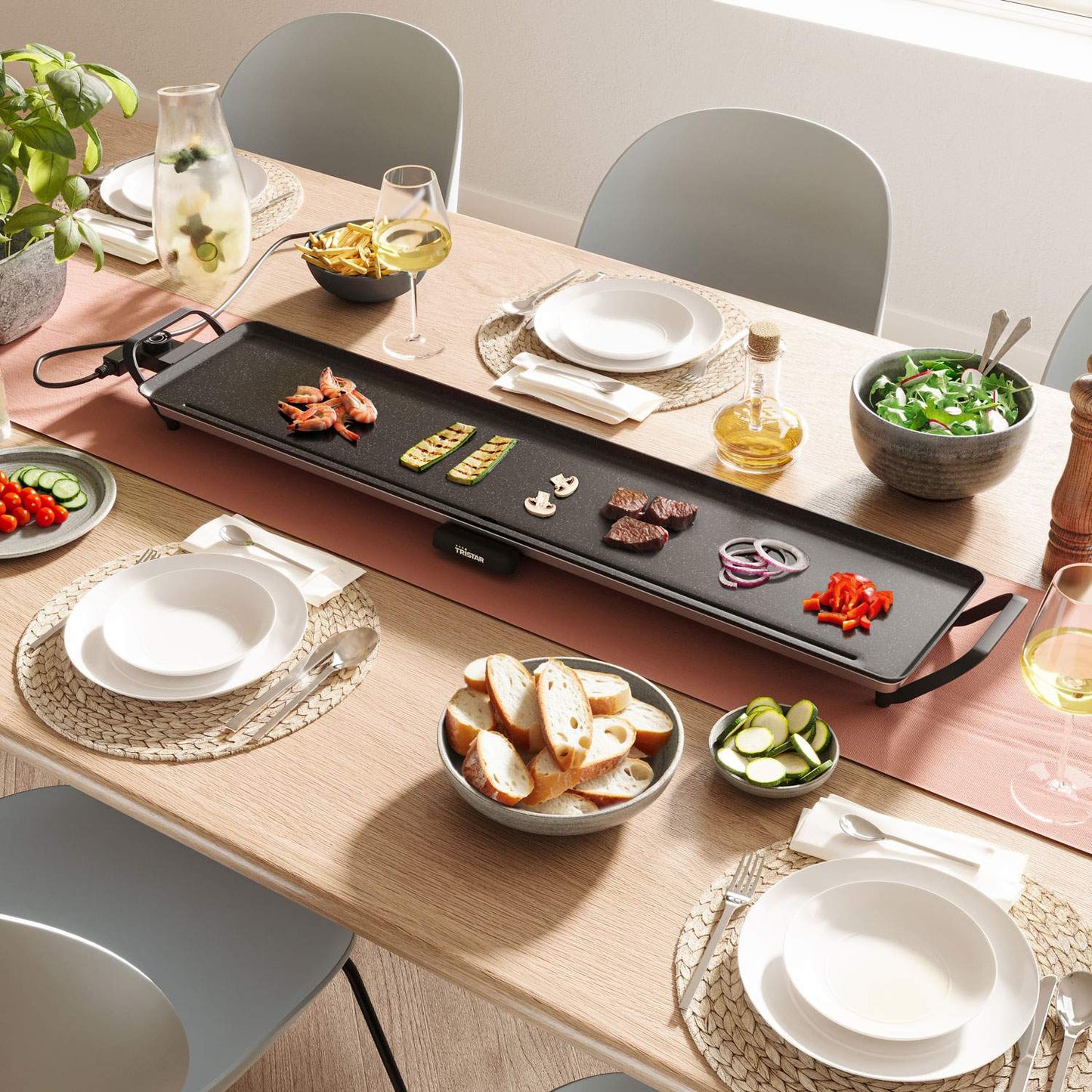 Table grill Slim XXL BP-2670 100X22cm 1.8m cable