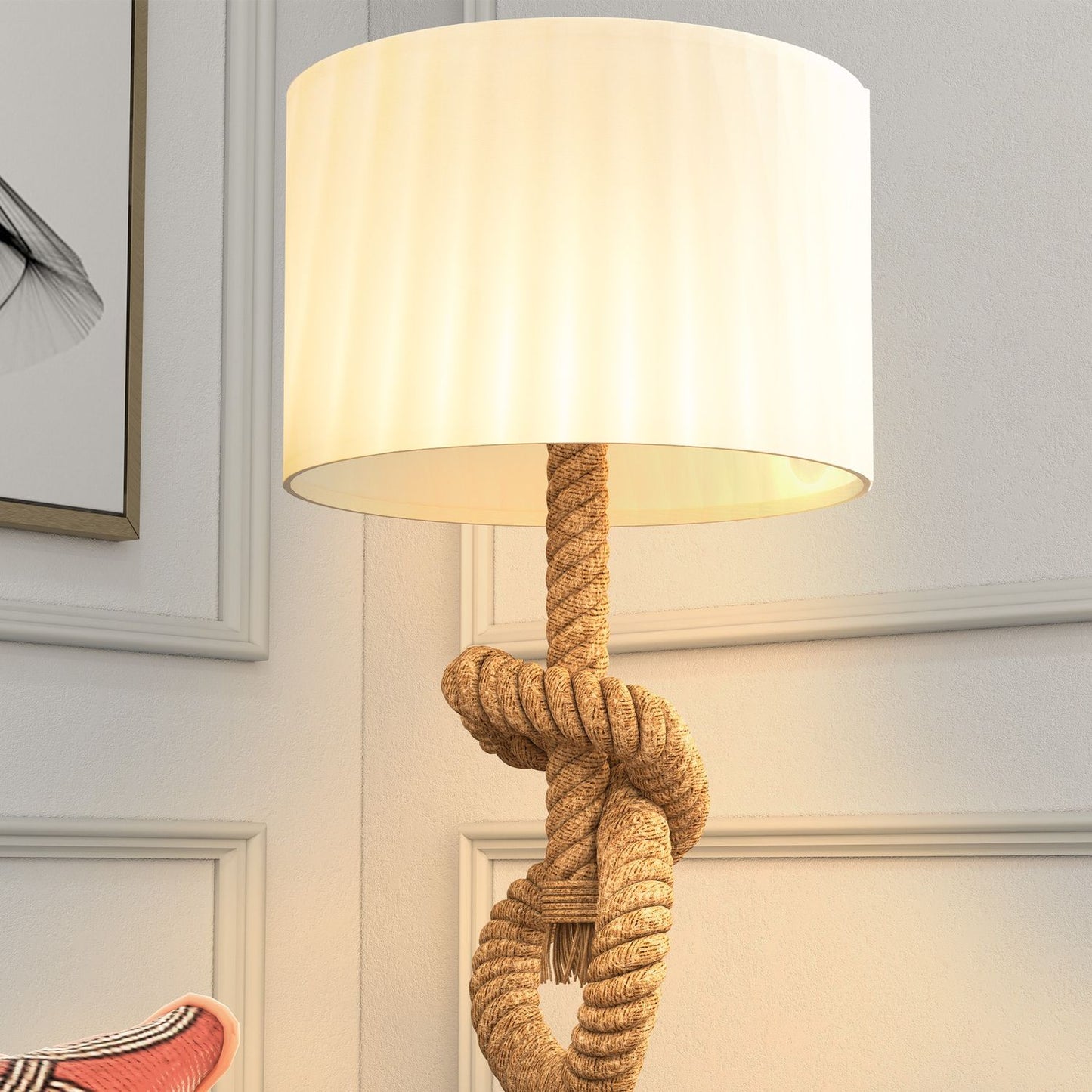 LED table lamp, USB rechargeable, E27 socket, metal linen