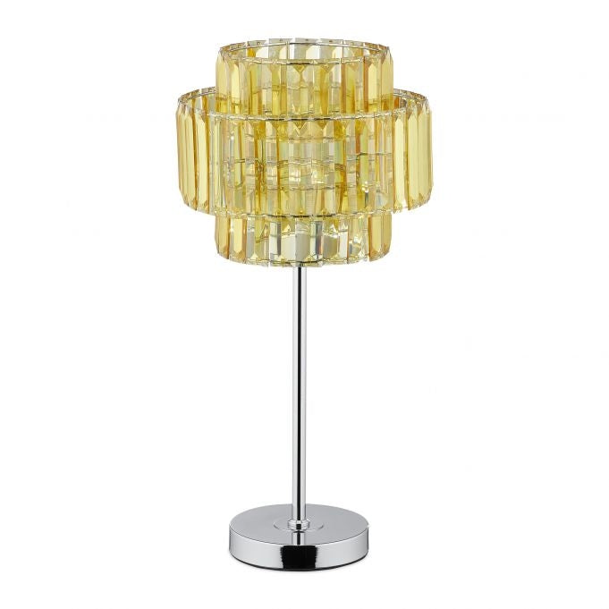 Table lamp crystal gold
