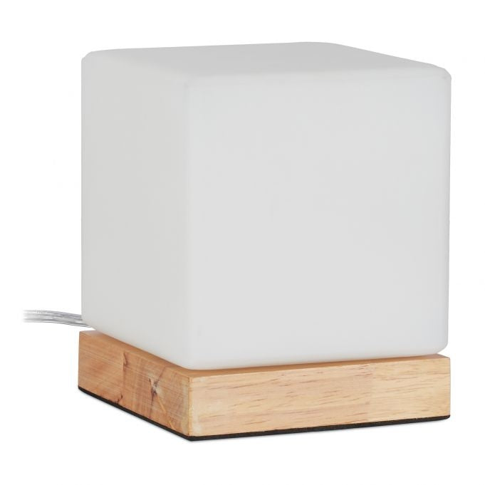 Table lamp cube shape