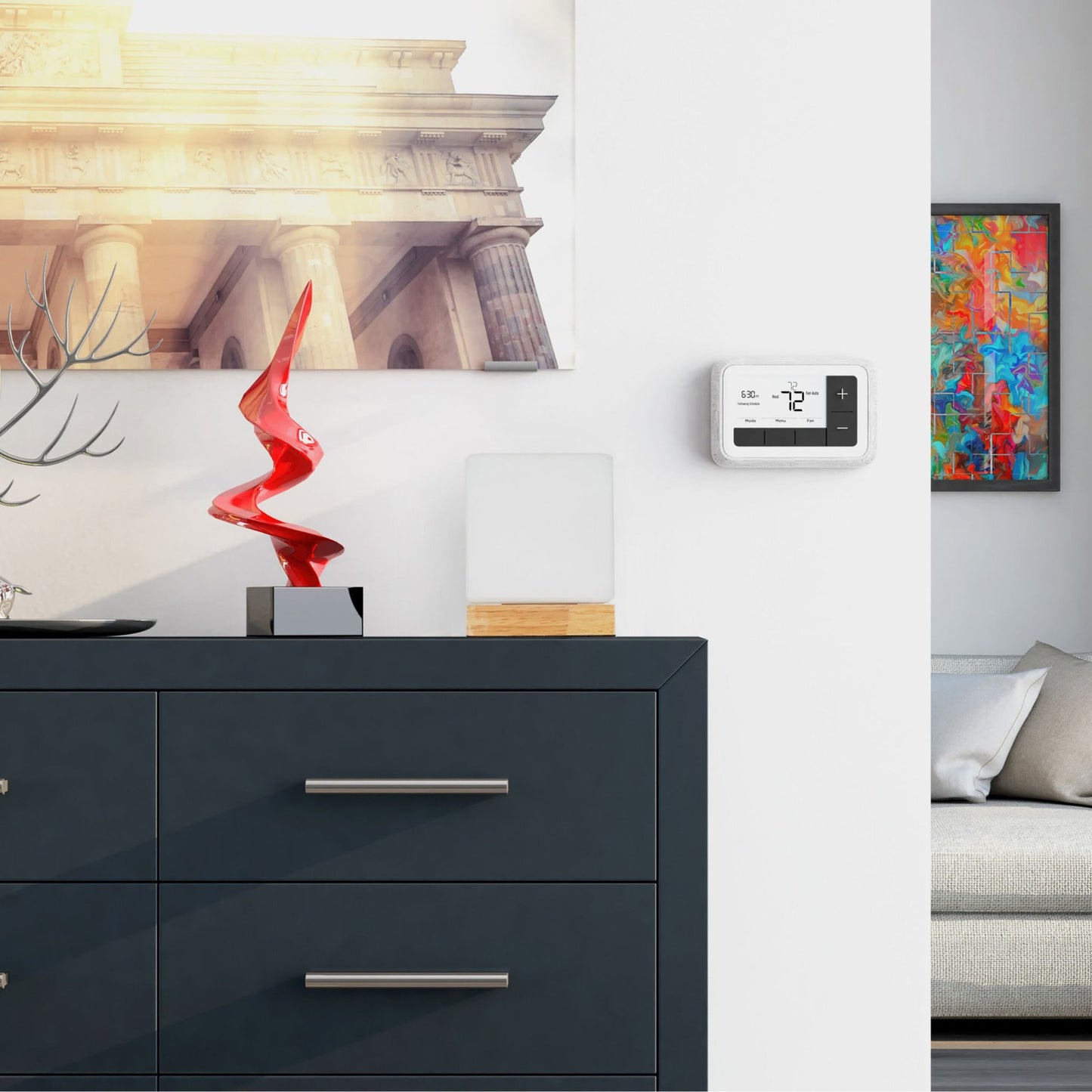Table lamp cube shape