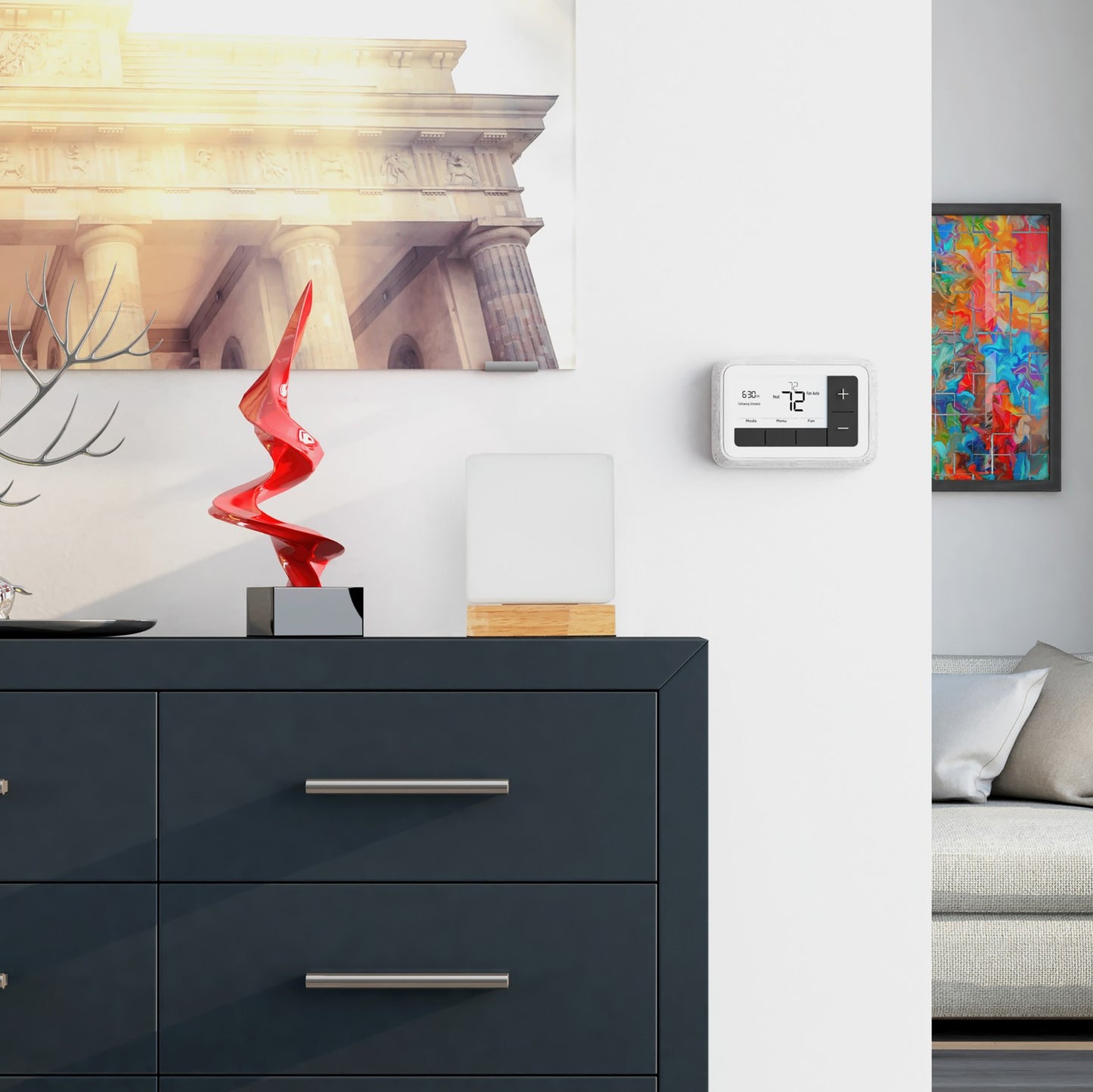 Table lamp cube shape