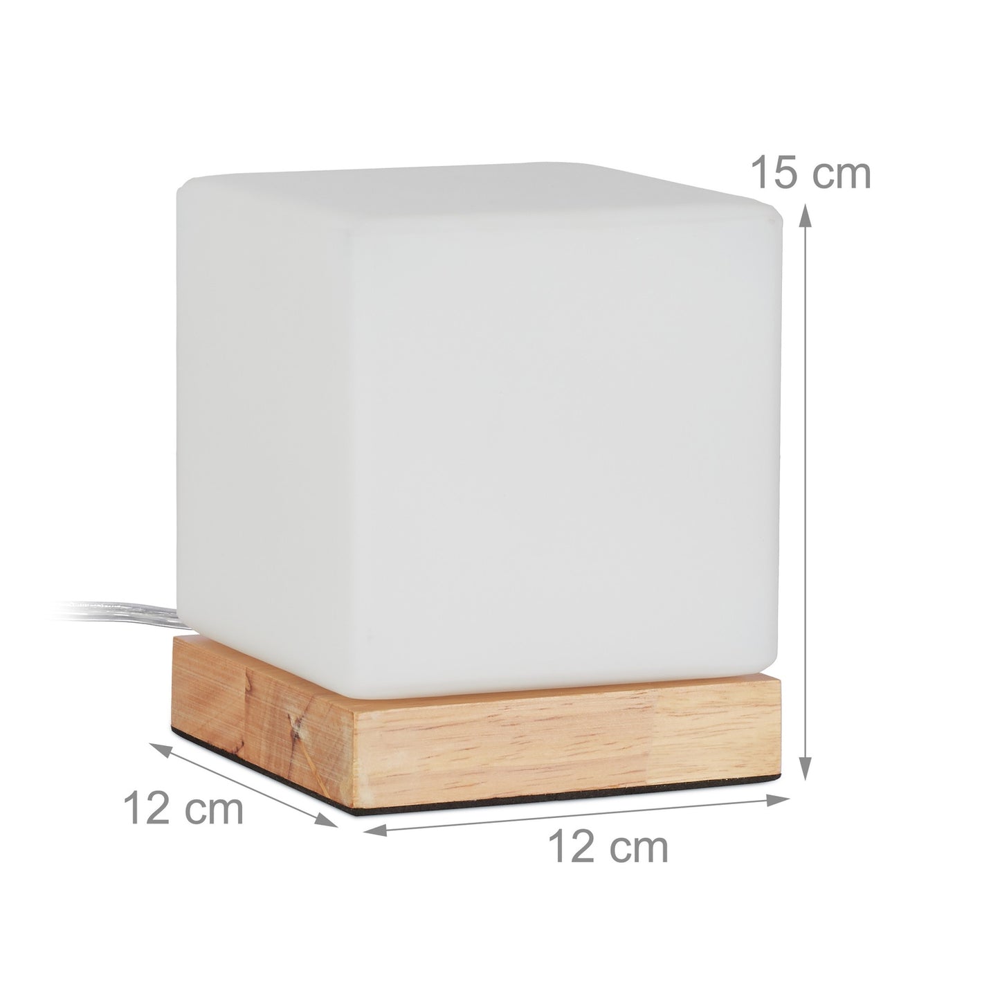 Table lamp cube shape