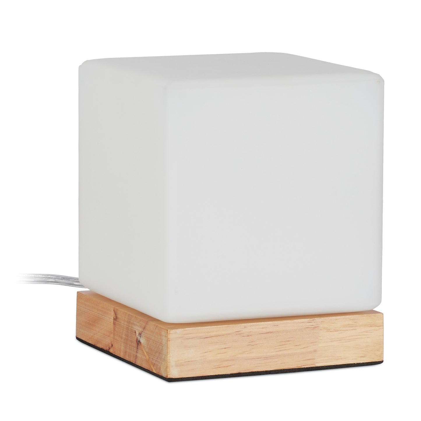 Table lamp in opal glass