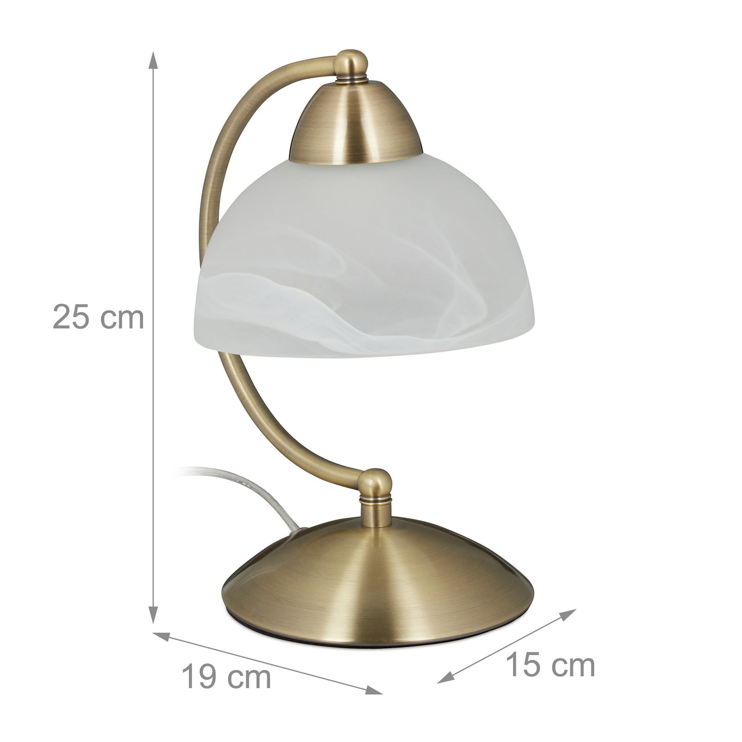 Table lamp touch function glass screen