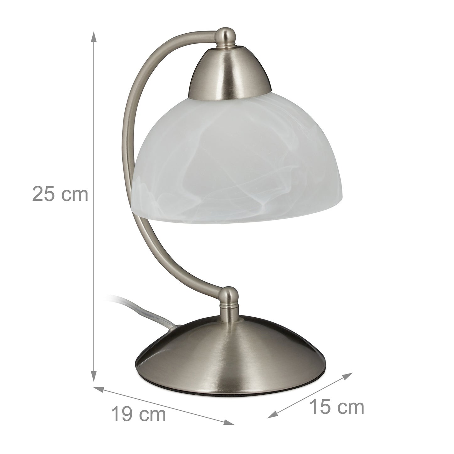 Table lamp touch function glass screen
