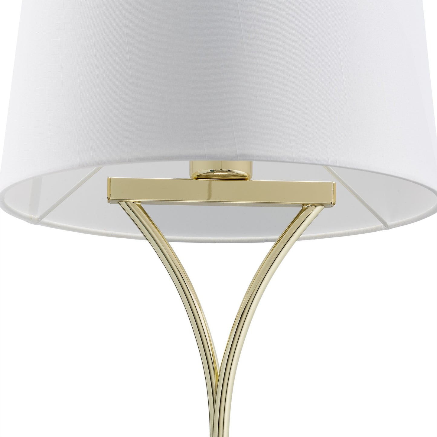 Table lamp with fabric shade