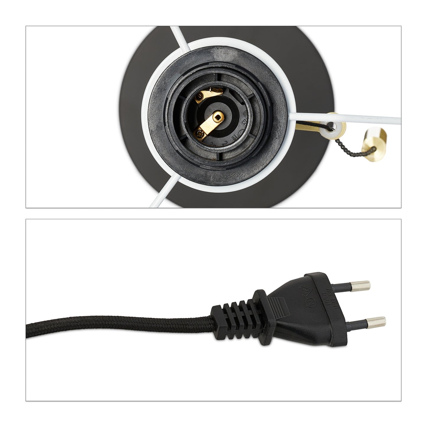 Table lamp with pull switch