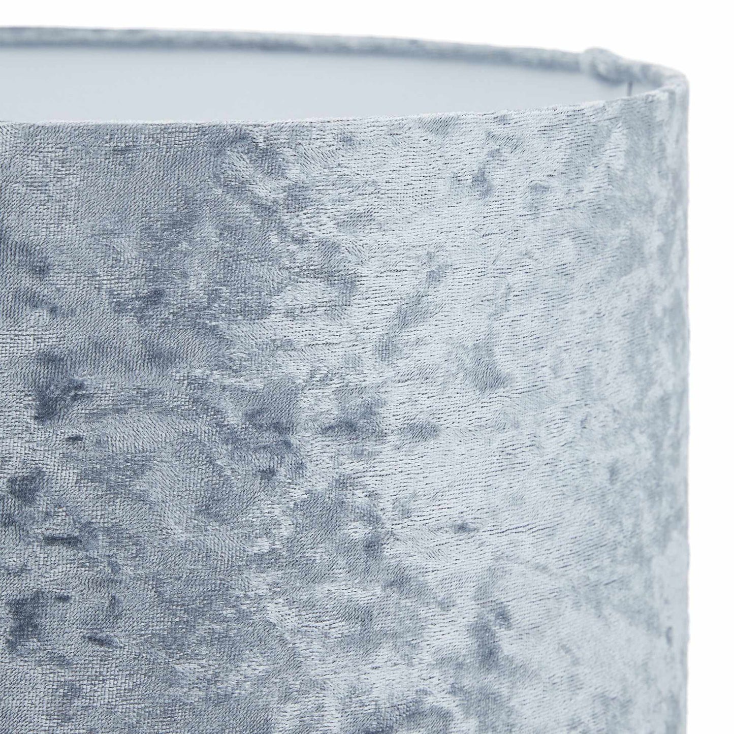 Table lamp with velvet shade