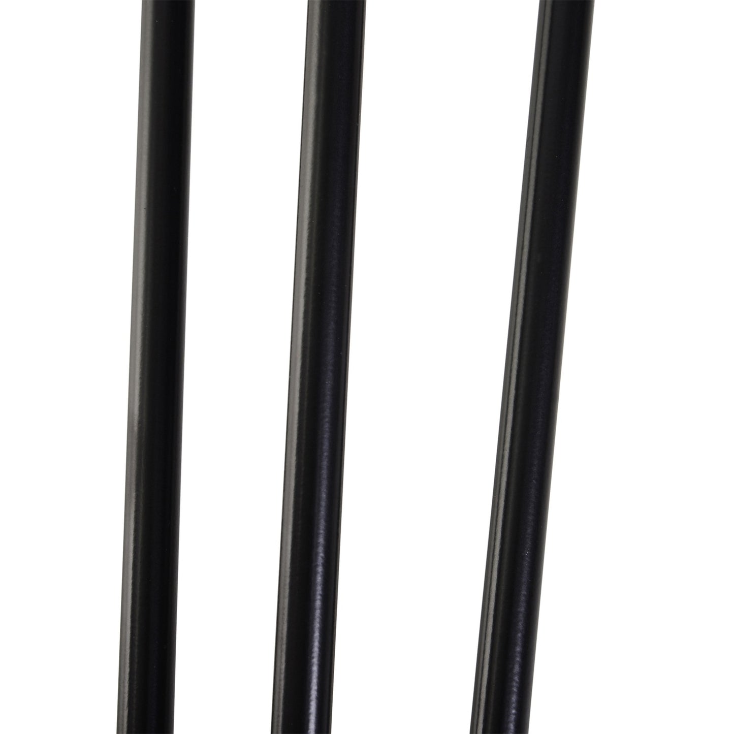Steel table legs, set of 4, 12x12x72 cm, black finish