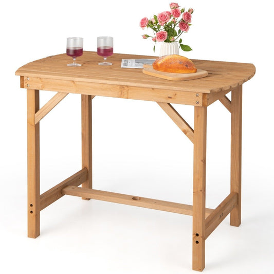 Table made of fir wood patio dining table 100 x 60.5 x 75 cm natural