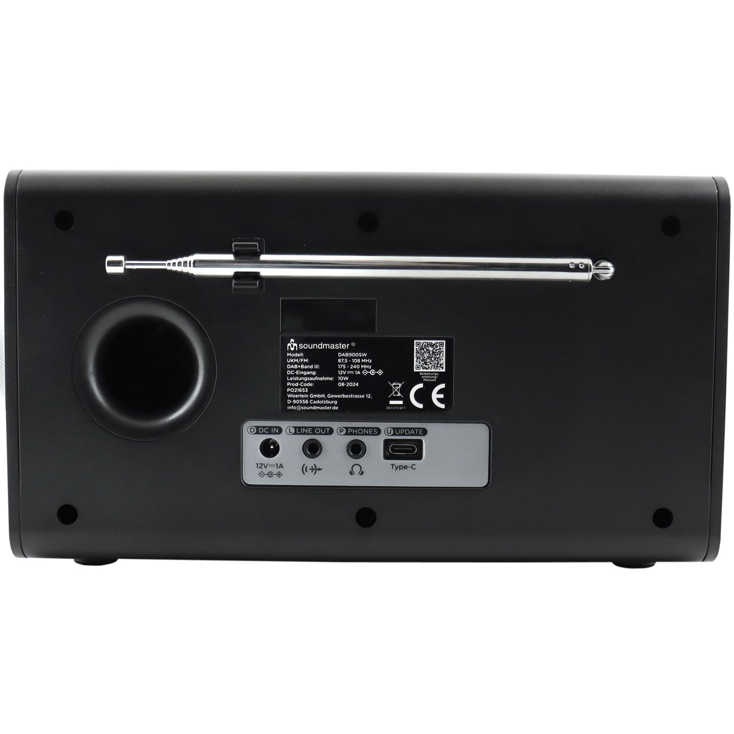 Table radio Color display Preset buttons DAB900SW Black