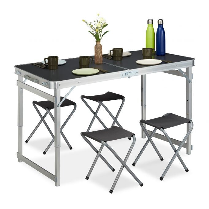 Table set for camping