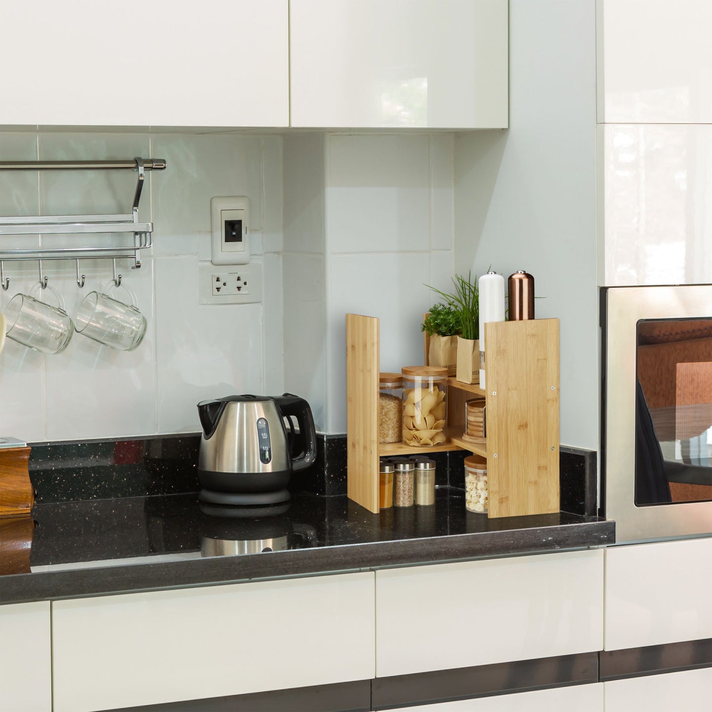 Table shelf in bamboo