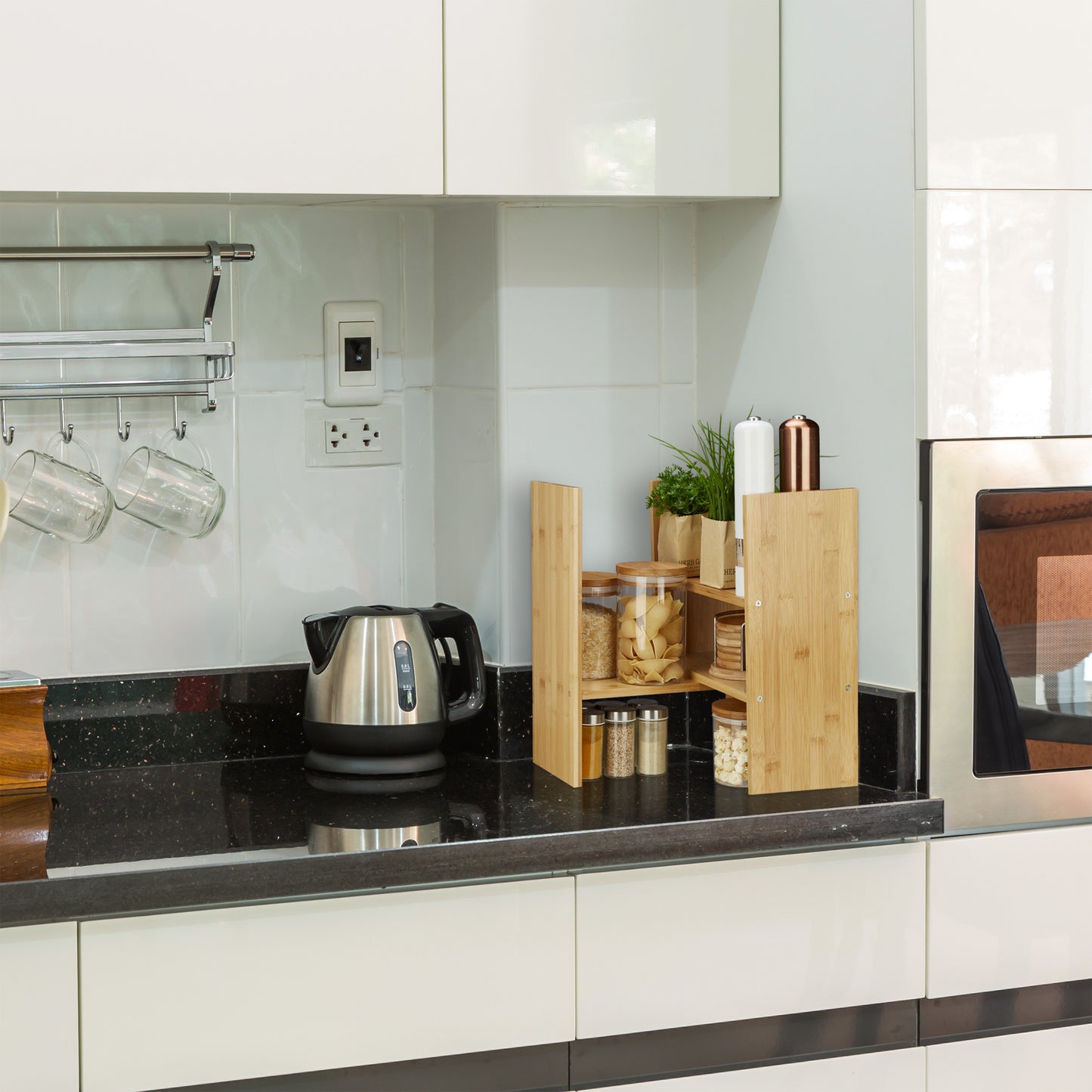 Table shelf in bamboo