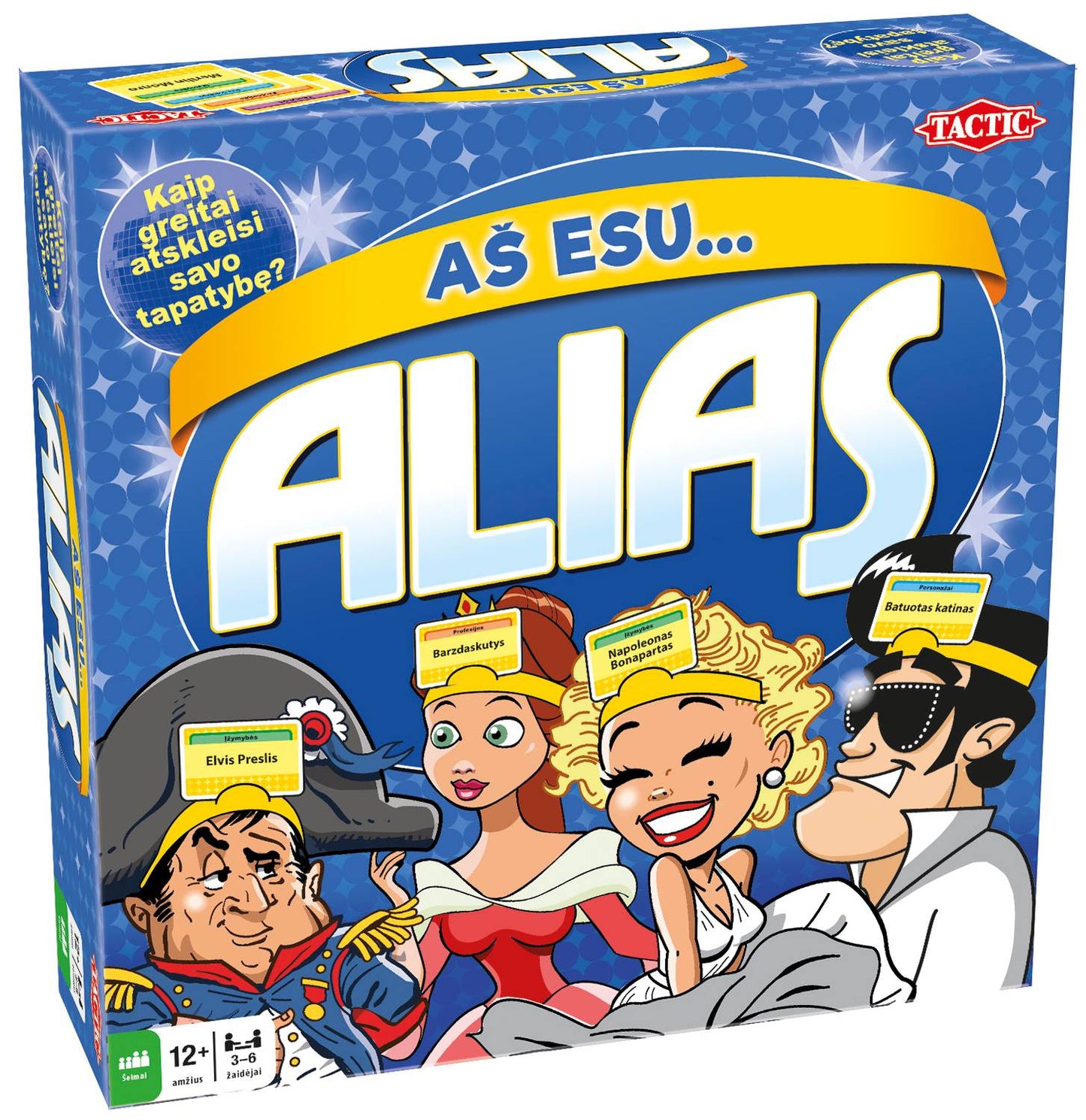 Tactic Board Game Alias I Am (In Lithuanian Lang.)