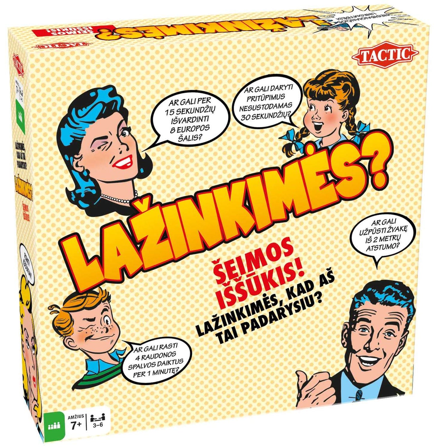 Tactic Board Game Wanna Bet? (In Lithuanian Lang.)