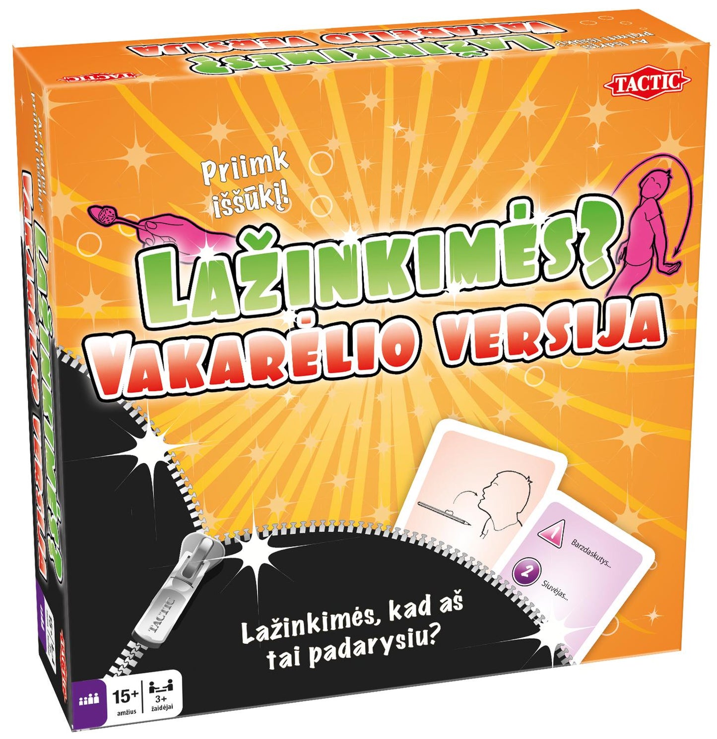 Tactic Board Game Wanna Bet? Party (In Lithuanian Lang.)