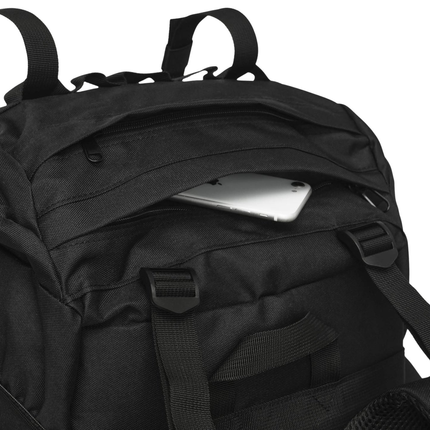 Tactical Backpack, 70L, Black, Heavy-Duty
