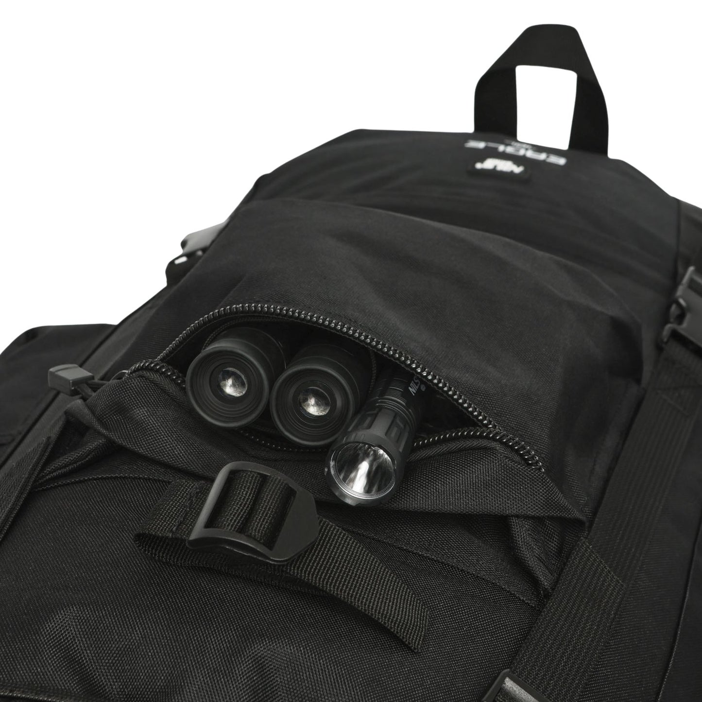 Tactical Backpack, 70L, Black, Heavy-Duty