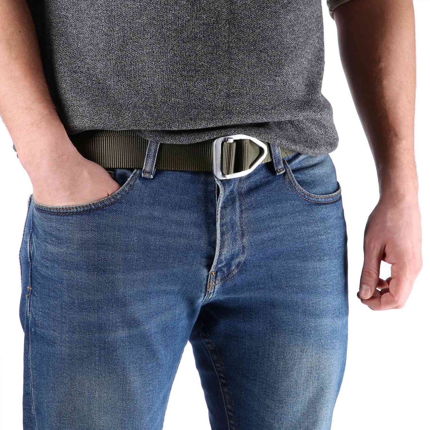 Tactical Belt, Green, 125cm, Durable Nylon